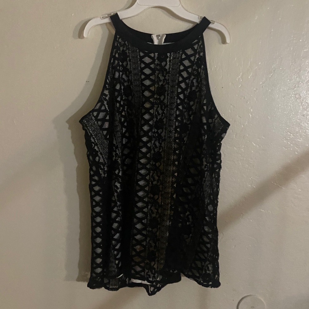 Black tape black classy top for Macy’s